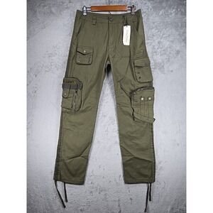 Free Knight Japan Green Cargo Pants Mens Size 32 Tactical Military NWT